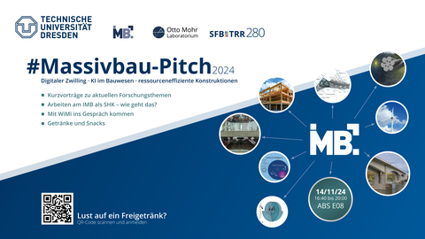 Grafik zeigt die EInladung zum Massivbau-Pitch 2024