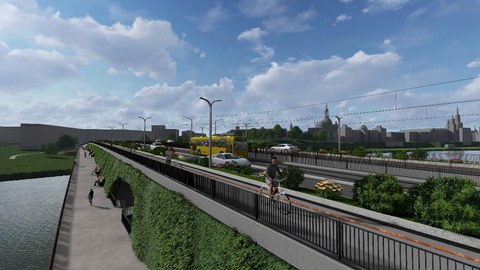 Zweiter Platz: Die Brücke besticht in ihrer Schlichtheit und Klarheit und bietet zugleich eine überraschend hohe Aufenthaltsqualität. 
