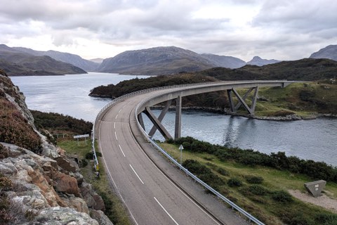 Kylesku Bridge, Scotland, 1982–1984: outstanding example of structural art