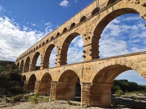 Foto zeigt die Pont du Gard