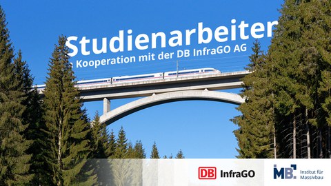 Grafik zeigt eine Eisenbahnbrücke mit ICE zur Bewerbung von Tehmen für Diplomarbeiten