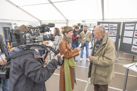 Impressionen Belastungstest Elbbrücke Bad Schandau im April 2025