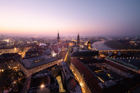 Blick von der Frauenkirche Dresden