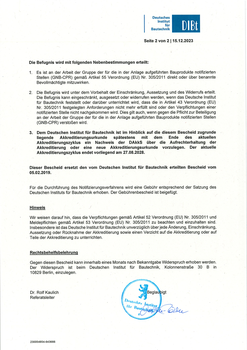 Notifizierungsbescheid Seite2