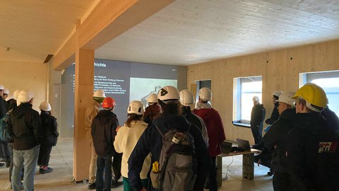 Baustellenexkursion-Holz-Beton-Hybridbau