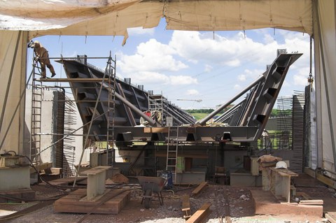 Nesseltalbrücke - Ansicht neuer Überbauquerschnitt