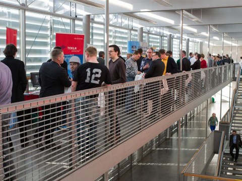 Fachgespräche während der Pausen