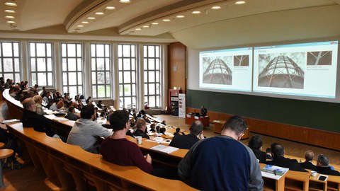 Blick ins Auditorium der Stahlbaufachtagung 2023