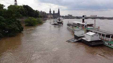 Hochwasser 2013 Elbe in Dresden