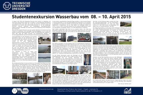 Poster der Wasserbauexkursion 2015