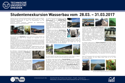 Poster Wasserbauexkursion 2017