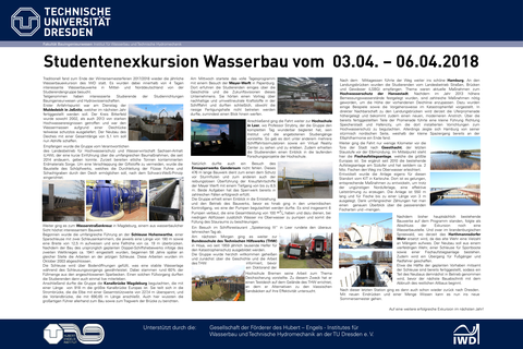 Poster Wasserbauexkursion 2018