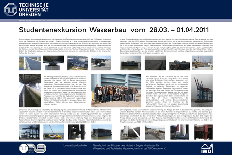 Poster der Wasserbauexkursion 2011