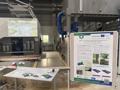 BIBOB-Stand im Wasserbaulabor 