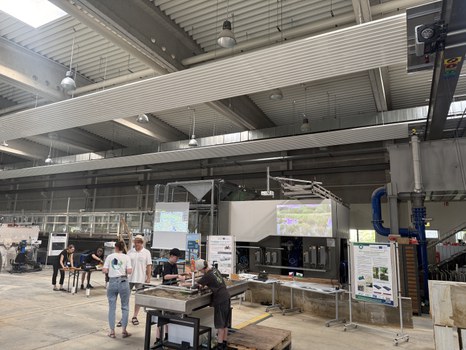 BIBOB-Stand im Wasserbaulabor