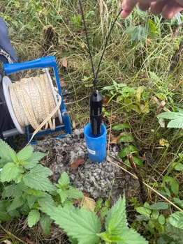 Einbau von Drucksonden in den späteren Grundwassermessstellen.