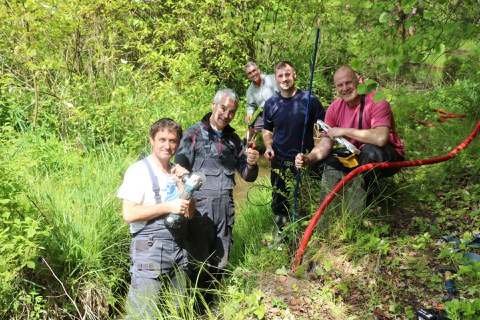 BIBOB-Projektteam am Ort des Messeinsatzes