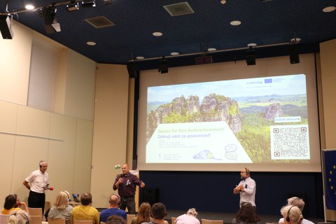 Podiumsdiskussion beim BIBOB-Workshop in Bad Schandau