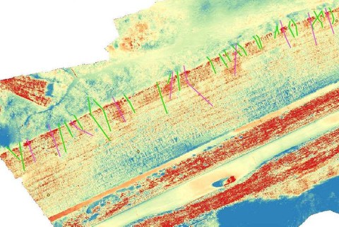 IR-Bild vom Untersuchungsgebiet