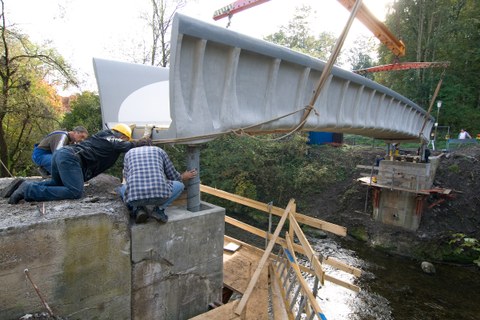 Brücke aus Textilbeton in Kempten