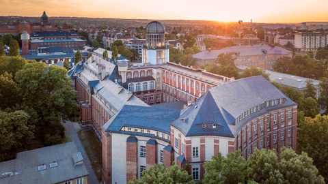 Luftaufnahme vom Campus