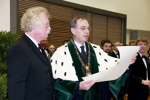 Verleihung der Ehrendoktorwürde durch den Rektor der TU Dresden, Prof. Hermann Kokenge