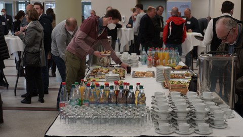 Frühstückspause mit kleinem Buffet