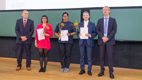 Gruppenbild auf der Bühne