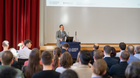 Zuschauerraum auf der Glasbau2024