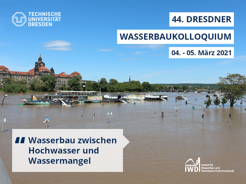 Elbe Hochwasser, überschwemmte Uferstrasse