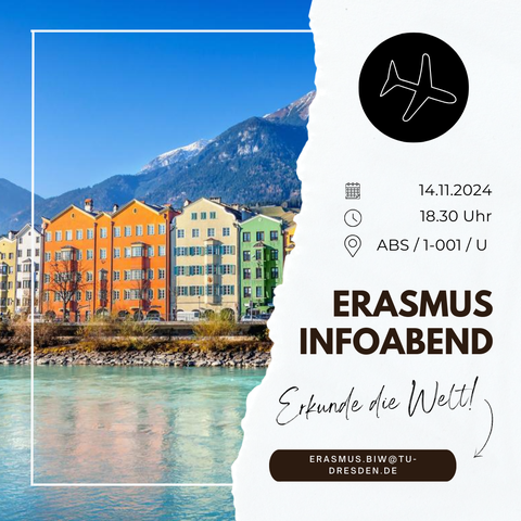 Bild einer Stadt an einem Berg, Einladung zum Erasmus-Infoabend am 14.11.2024 18.30 Uhr in der ABS 1-01