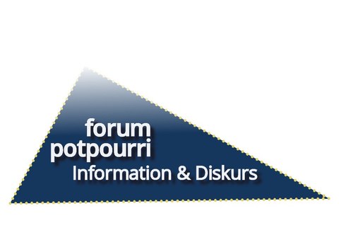 Dreieckiges Logo mit Schriftzug Forum Potpourri
