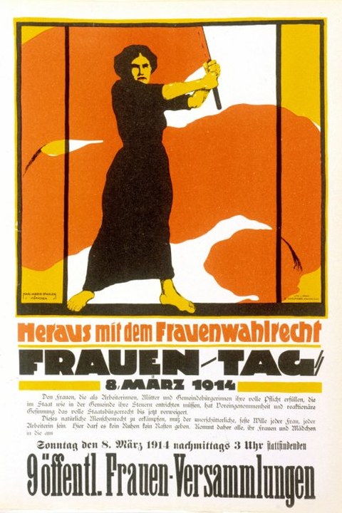 Plakat Frauenversammlung 1914
