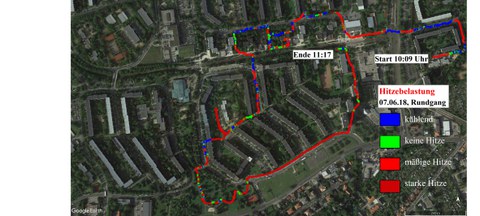 Route Messung in Gorbitz