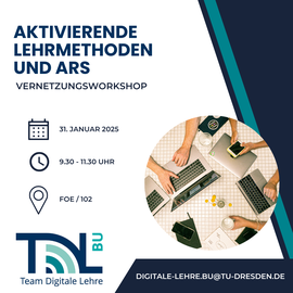 Einladung zum Vernetzungsworkshop am 31.01.2025, 9.30-11.30 Uhr, Raum FOE/102