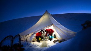 Ice core sampling in Tibet