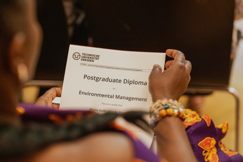 Participant holds certificate of completion