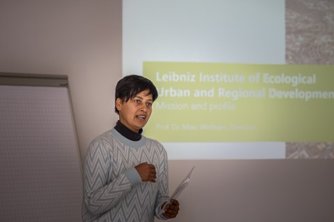 Dr. Neelakshi Joshi of the IOER in Dresden 