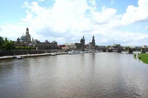 Old town skyline of Dresden