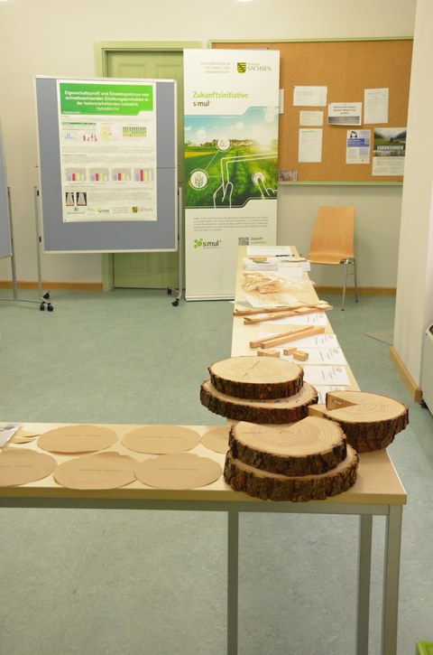 Ausslage beim Projekttreffen "Wood for Industry"