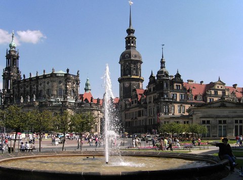 Dresden, castle and cathedral