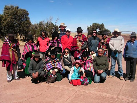 community leader and scientists, Corpuma, Bolivia