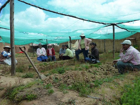 local workshop in Mantaro, Peru