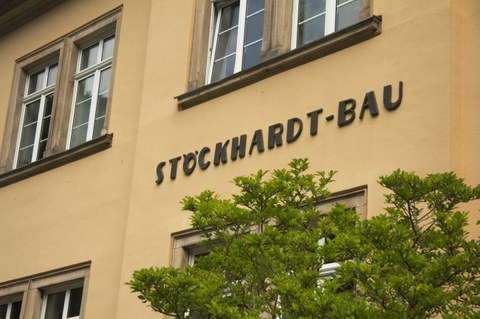 Schriftzug Stöckhardt-Bau