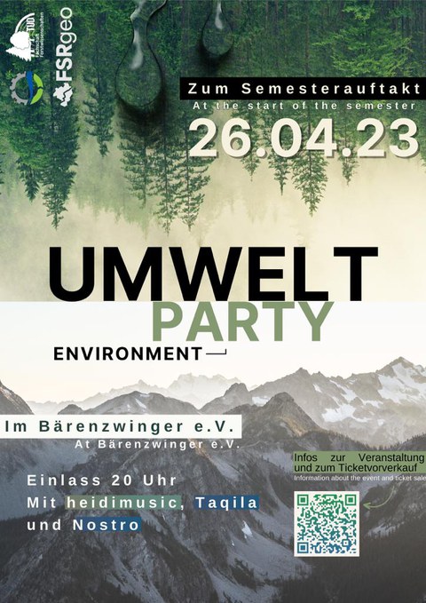 Umweltparty Werbung Plakat