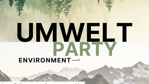 Umweltparty Werbung Plakat