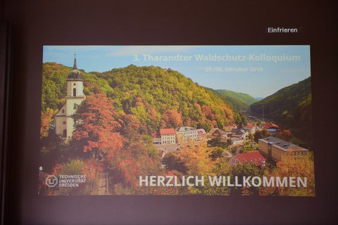Herzlich willkommen zum 3. Tharandter Waldschutzkolloqium!