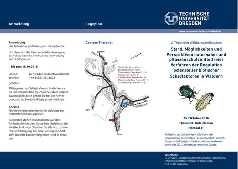 Flyer 2. Waldschutzkolloquium