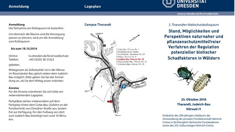 Flyer 2. Waldschutzkolloquium