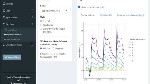 Snapshot des Sap Flow Analyzer Tools